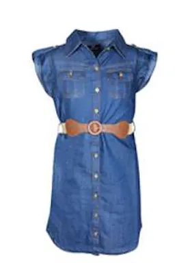 Girl's Denim Dresses, Size 7-16