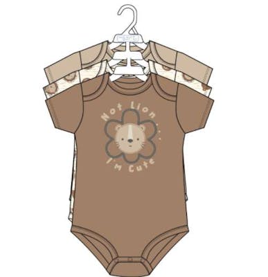 3pk Boy's Short Sleeve Creepers, Size 0-9M