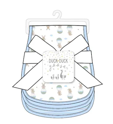 Boys 3Pk Burp Cloth