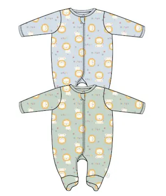 Boys' Sleep &amp; Play Romper, 0-9 Months