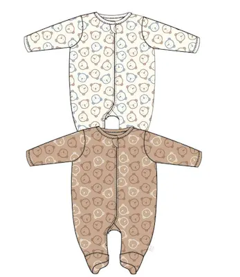 Boys' Sleep &amp; Play Romper, 0-9 Months