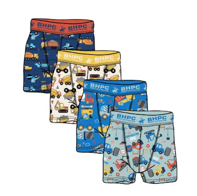 Boys Boxer Briefs - Size 2T-4T, 4pk