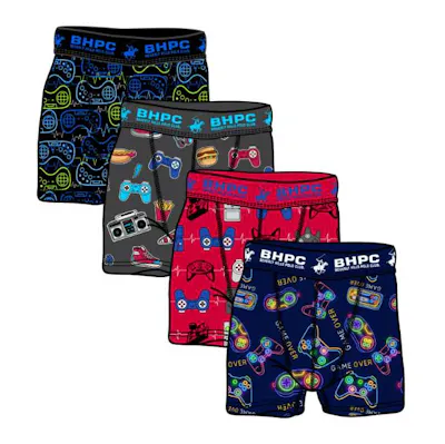 Boys Boxer Briefs - Size 4-18, 4pk