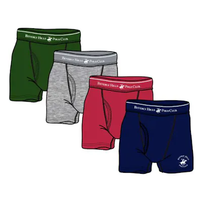 Boys Boxer Briefs - Size 4-18, 4pk