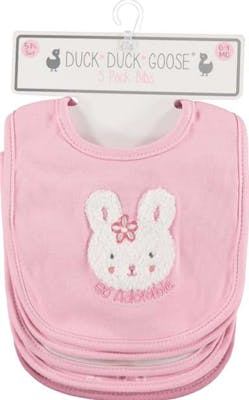 Baby Girl Bibs - Blush, 0M, 5Pk