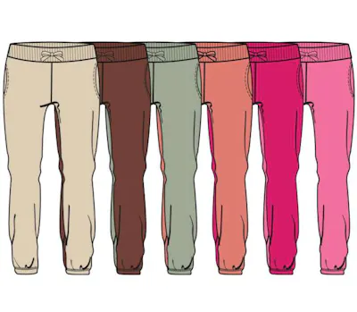 Girls Fleece Joggers - Size 4-6X