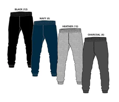 Boy's Fleece Pants - Size 4-7, Assorted Colors