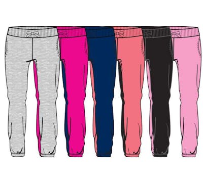 Girl's Fleece Joggers - Sizes 7-16, Assorted Colors