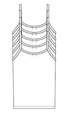 Girls' 5-Pack Ribbed Camisoles - White, Size 4-16