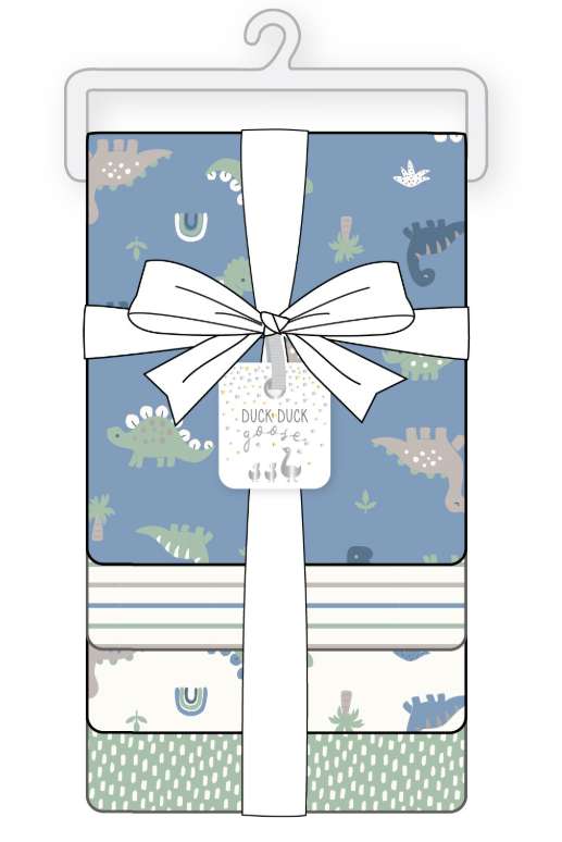 Boys Woven Receiving Blankets, 4pk