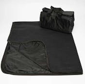 "50x60" Fleece/Nylon Picnic Blanket - Black