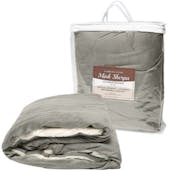 "50x60" Micro Mink Sherpa Blanket - Gray