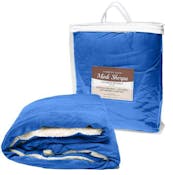 "50x60" Micro Mink Sherpa Blanket - Royal