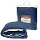 "50x60" Micro Mink Sherpa Blanket - Navy