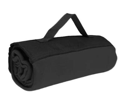 47"x53" Roll Up Fleece Blanket - Black