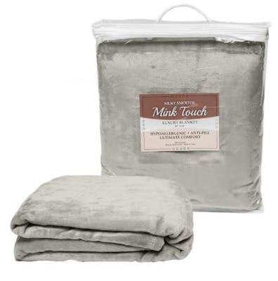 50"x60" Mink Touch Luxury Blanket - Gray