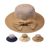 Women's Summer Hats - Large Bow, Assorted