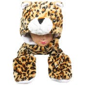 Kids' Winter Hats - Leopard, Mittens, One Size