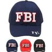 Baseball Caps - F.B.I. Print, Pre-Curved