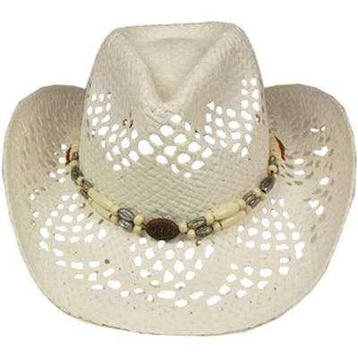 Beach Cowboy Hats - White, One Size