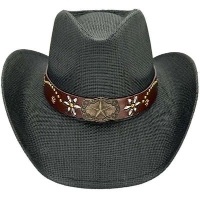 Western Cowboy Hats - Black, One Size