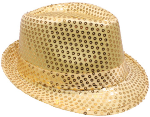 sequin fedora hats