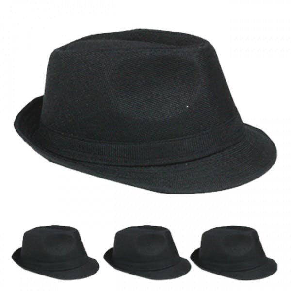 Wholesale Black Casual Fedora Hat (SKU 1877077) DollarDays