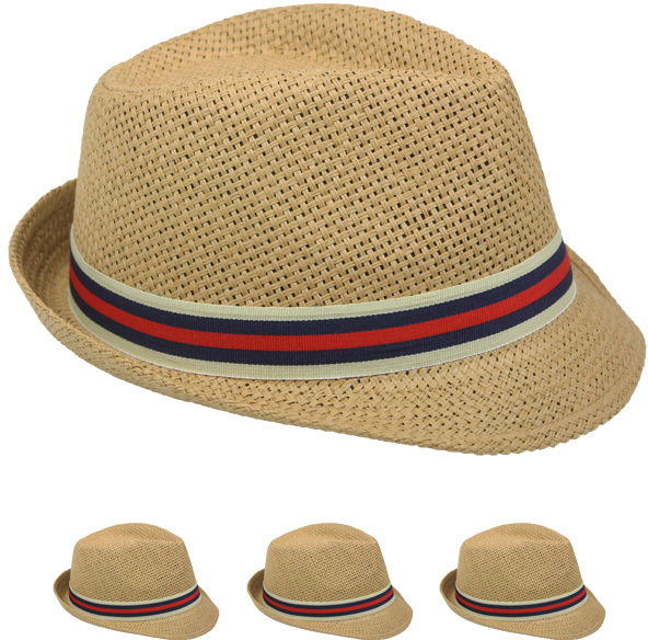 light brown fedora hat