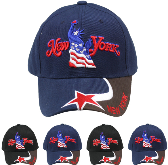 Wholesale New York Liberty Baseball Cap With PreCurved Visor (SKU