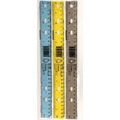 Transparent Plastic Rulers - Assorted, 12"
