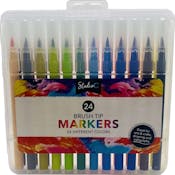 Brush Tip Markers - 24 Set