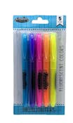 Highlighters - 5 Colors, Pen Style
