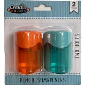 Pencil Sharpeners - Shaving Receptacle, 2 Pack