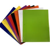 Poly Combo Portfolios - 2 Pocket, 3 Prong, Assorted Colors