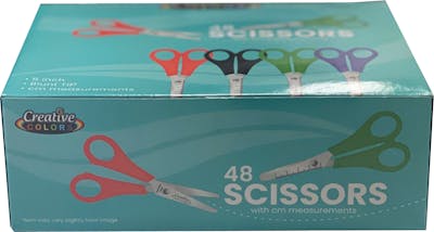 Blunt Tip Ruler Scissors - 5", Assorted