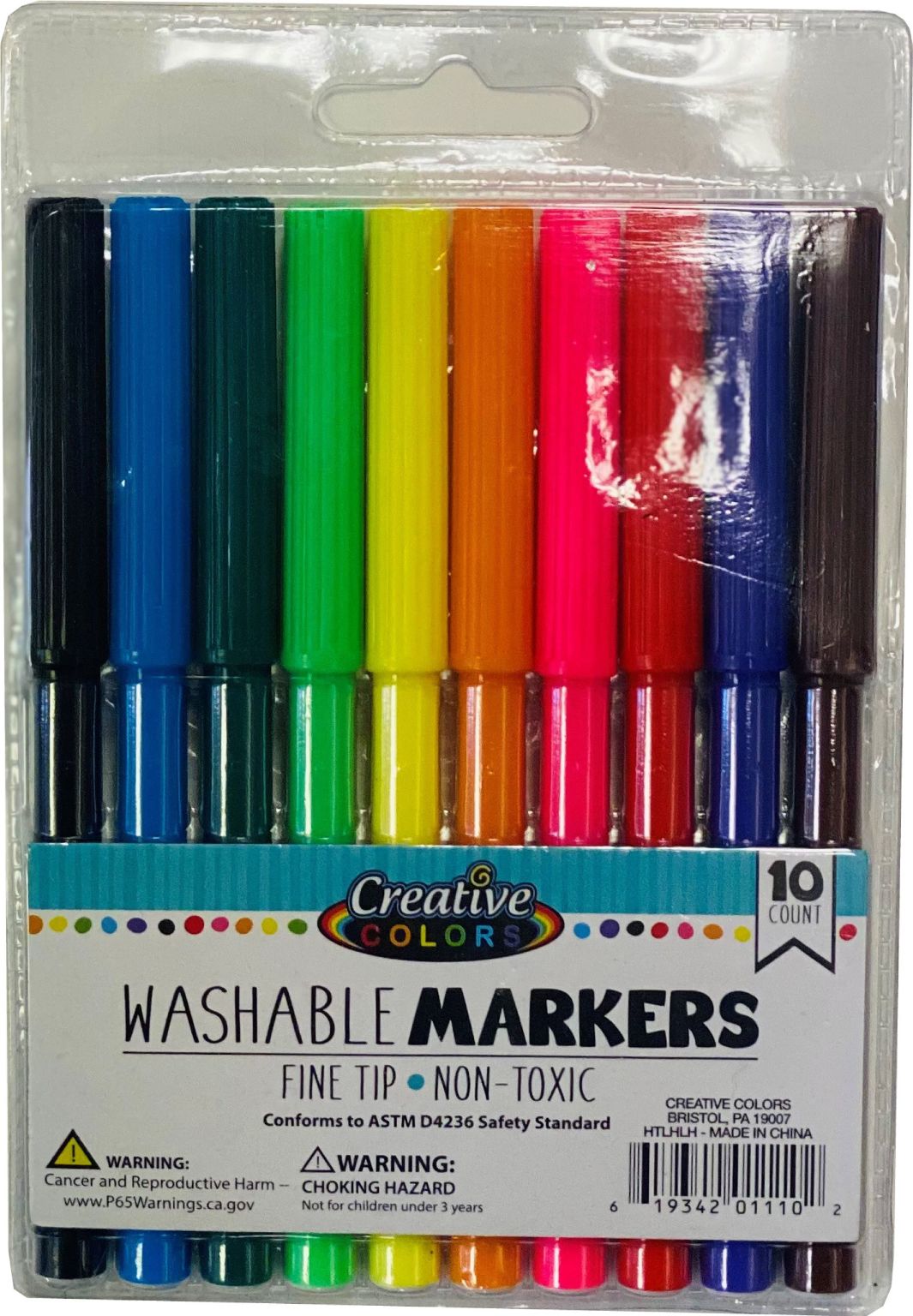 Crayola Adult Colouring Markers - Fine Line Markers - Classic Colours - 12  pack