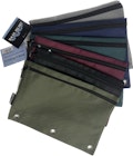 Zippered Pencil Pouches - 3 Ring Reinforced, Assorted image number null