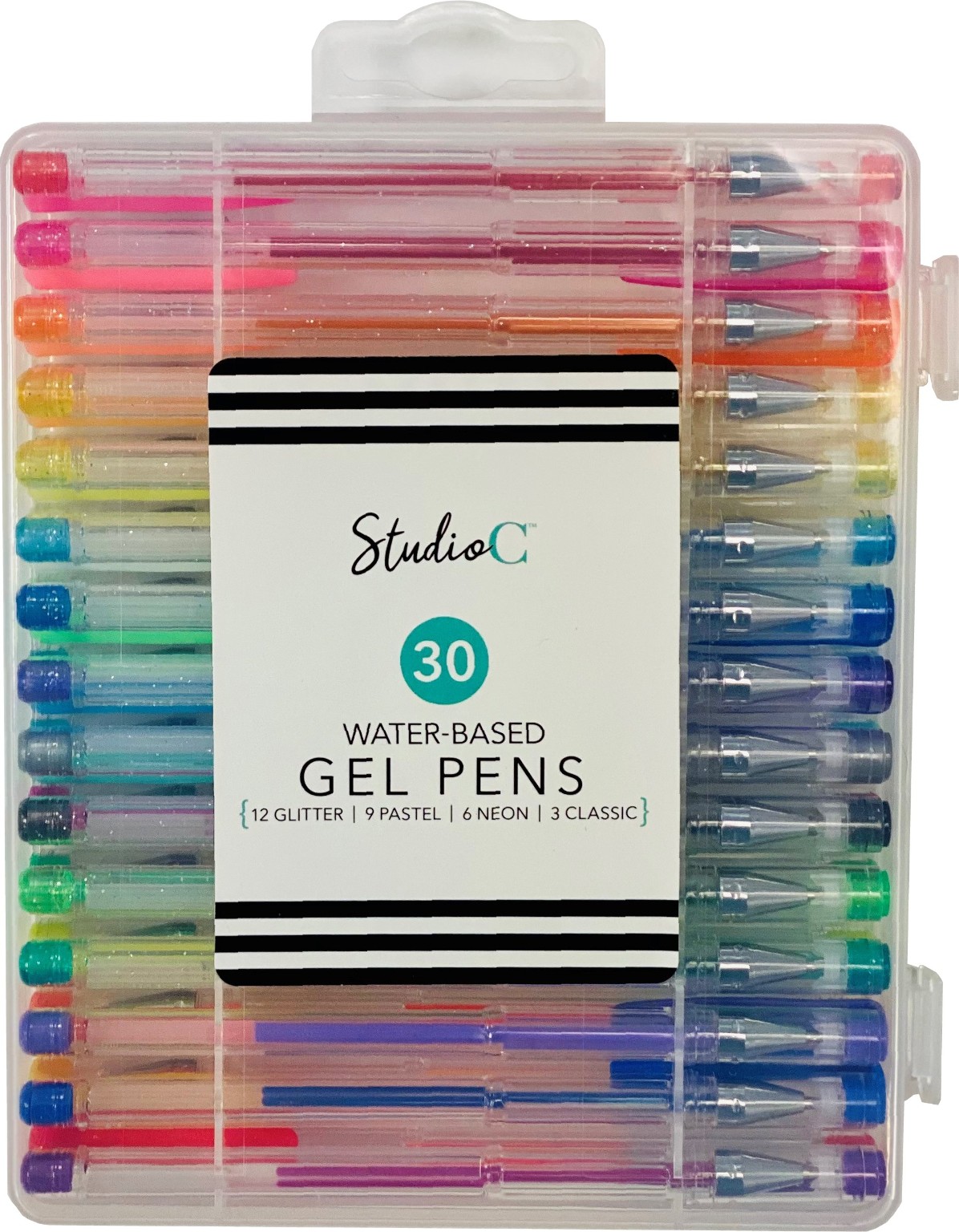 Color Gel Pens For Adult Coloring Books 30 Pack - Premium