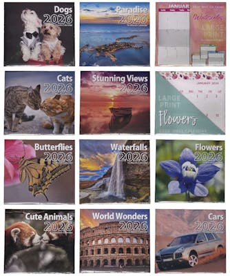 2026 Wall Calendar - 12 x 11 Inches
