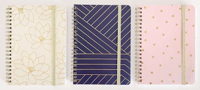 Personal Notebooks - 3 Fashion Covers, 7" x 5"