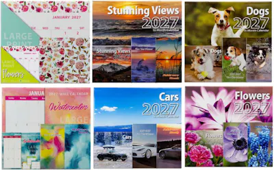 2027 Calendar Set - 4 Pack, Assorted