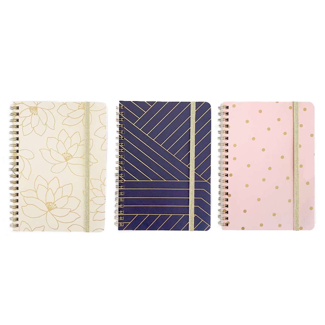 Personal Notebooks - 3 Fashion Covers, 7" x 5"