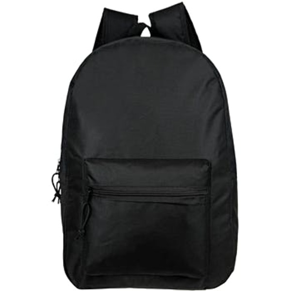 basic black backpack