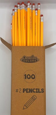 #2 Pencils - Unsharpened, 100 Pencils