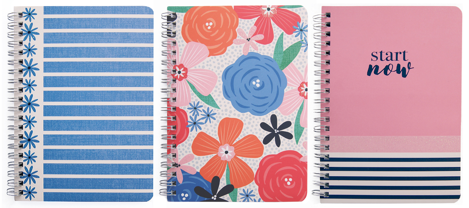 Styles　Spiral　Notebooks,　Twin　Spine,　DollarDays　Wholesale　Personal