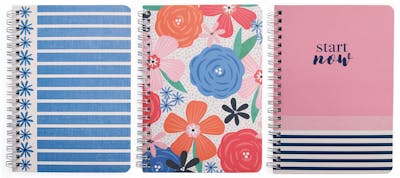 Personal Notebooks - 3 Fashion Covers, 7" x 5"