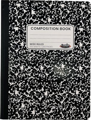 Composition Books - 100 Sheets, Wide Ruled