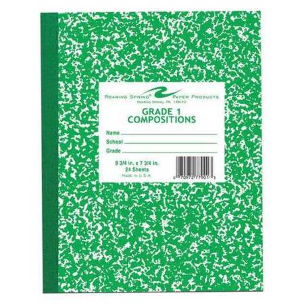 Roaring Springs Marbled Grade 1 Composition Book 144 Count, 24 Sheets