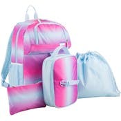 18" Backpack Combo Sets - 4 Pieces, Pastel Ombre