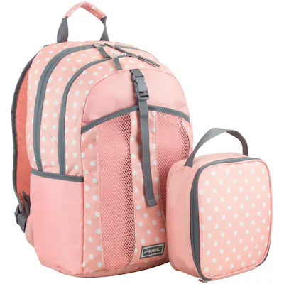 Backpack and Lunch Bag Set - Pink Design